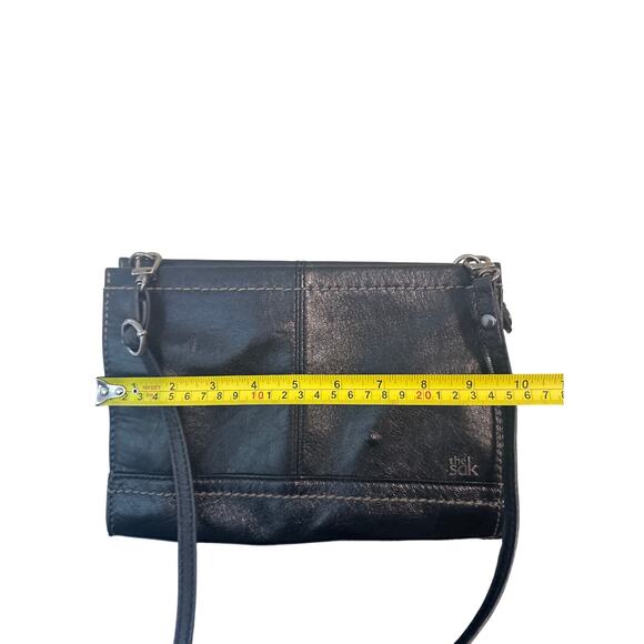 The Sak Iris Womens Black Leather Crossbody Purse Small Shoulder Bag Handbagn c2 - Picture 3 of 6